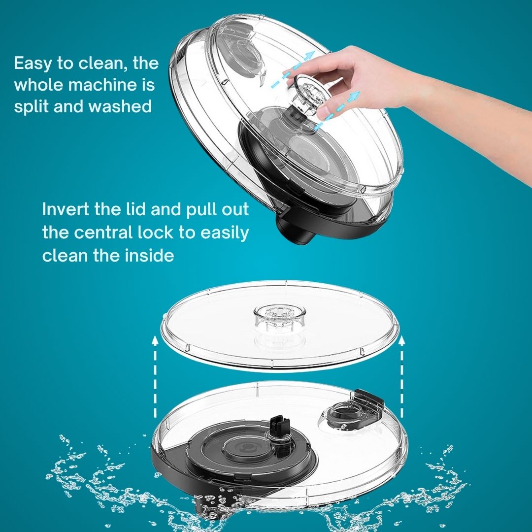 Salad Spinner BPA-Free Lettuce Spinner with Bowl | Manual Lettuce Dryer & Washer | Vegetable & Fruit Cleaner Spinner Bowl with Strainer