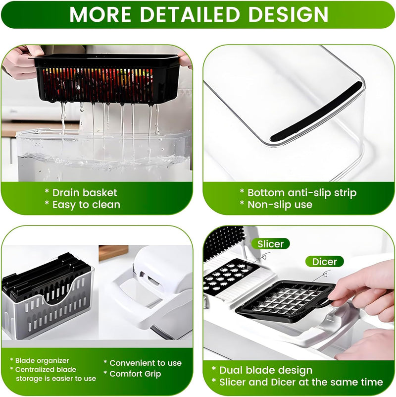 22-in-1 Vegetable Chopper & Slicer