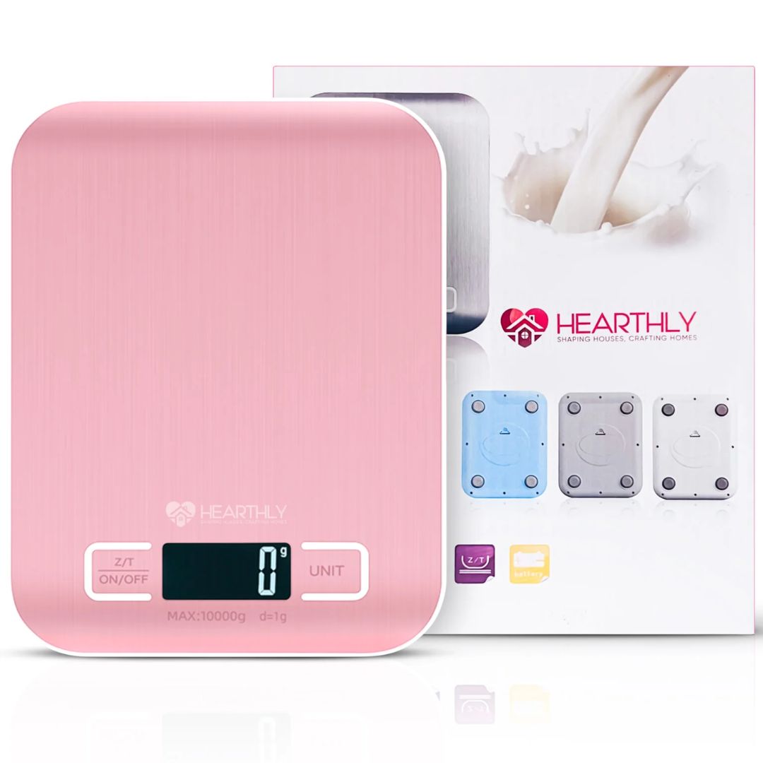 Digital Kitchen Scale with LCD Display up to 22 lbs | 304 Stainless Steel Food Scale